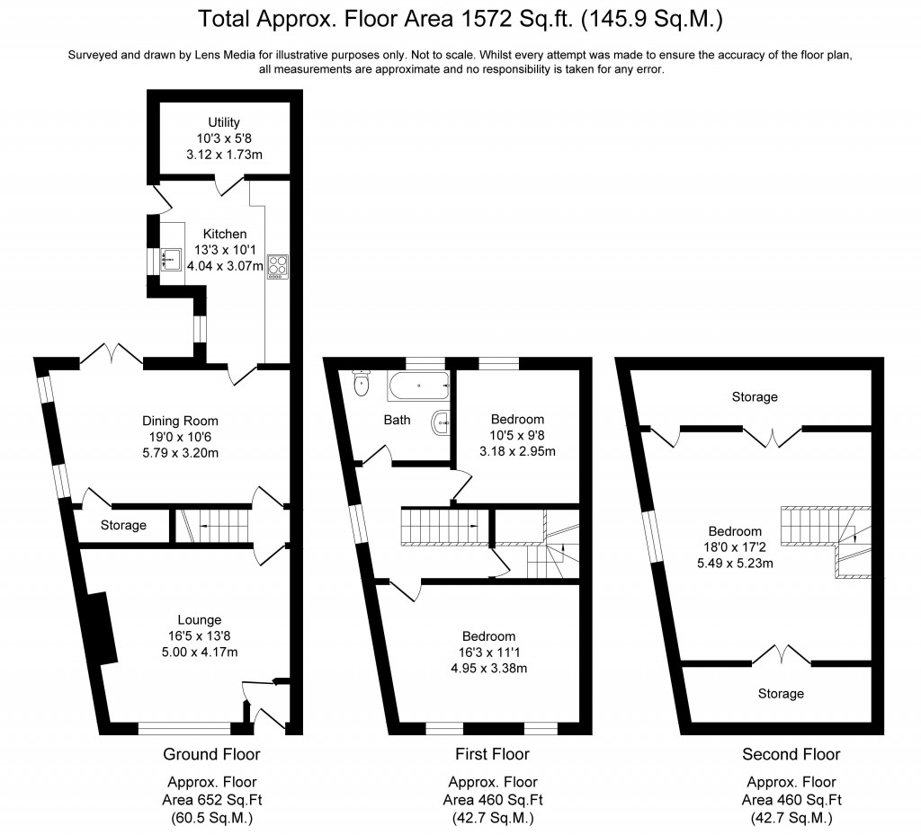 Floorplans For Ashworth Lane, Sharples