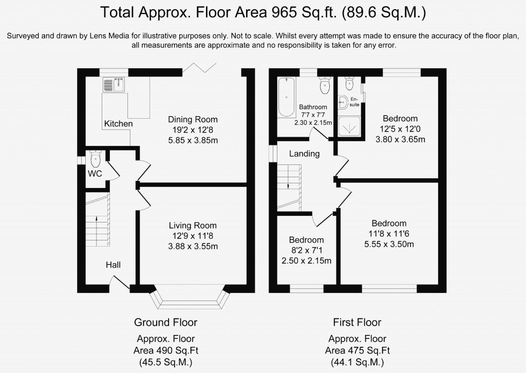 Floorplans For Bennetts Lane, Smithills